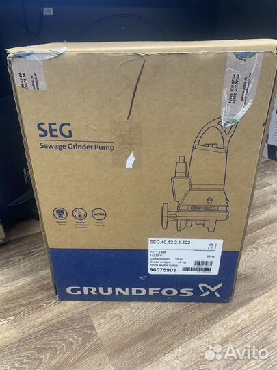 Канализационный насос Grundfos SEG 40.09.2.1.502