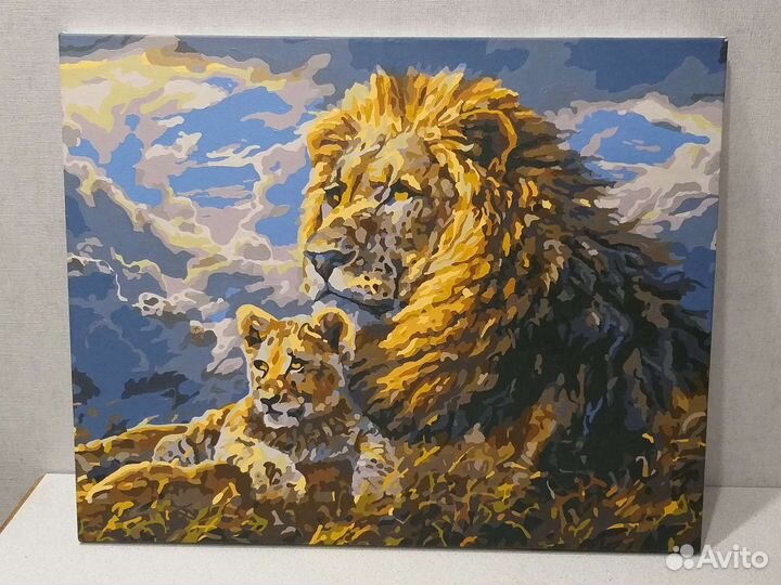 Картина со Львами