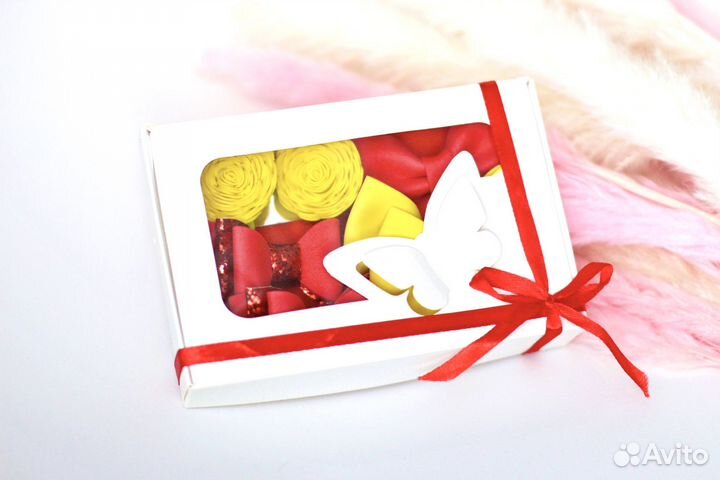 Подарочный набор бантиков (резиночки, заколочки)