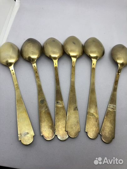 Набор серебряных чайных ложек