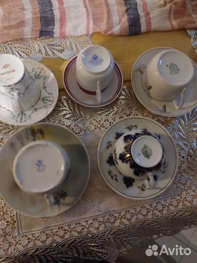 Чашки от разных сервизов