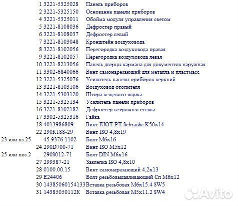 Панель приборов Газель Бизнес 3221-5325026