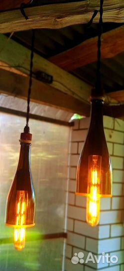 Люстры светильник из винных бутылок