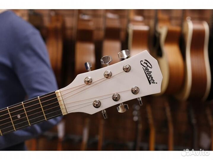 Belucci BC4020 WH акустическая гитара, цвет белый