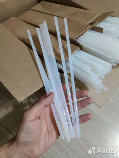 Стержни клеевые 100шт. 7мм/30см термоклей