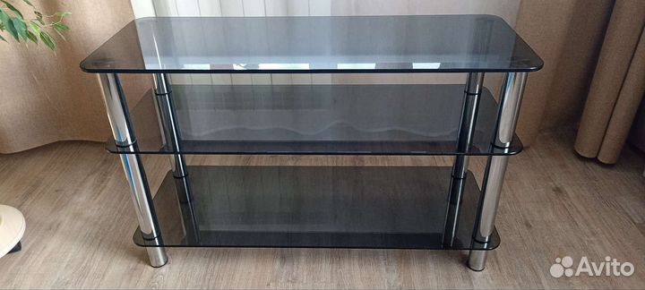 Стеклянная тумба под тв
