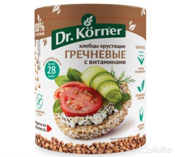 Хлебцы Dr. Korner Гречневые с витаминами 100 г