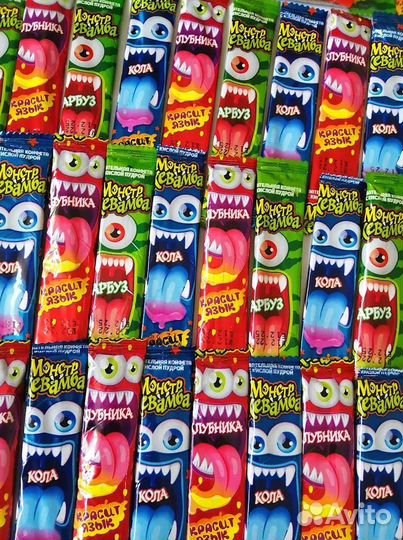 Жевательная конфета Монстр Жевамба ассорти 48 шт