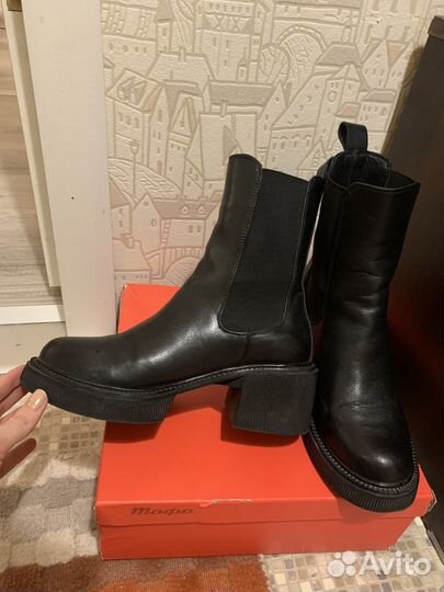 Полусапоги жен 38 нат кожа