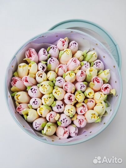 Зефир/сладкий подарок/тюльпаны из зефира