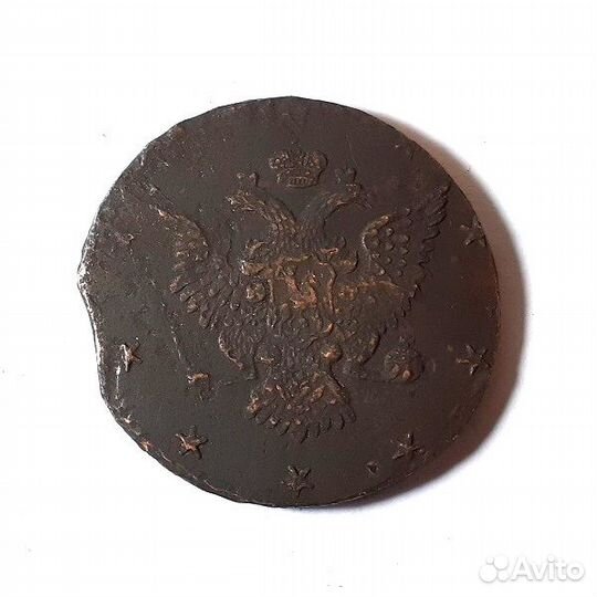 10 копеек 1762 г. Барабаны. Перечекан