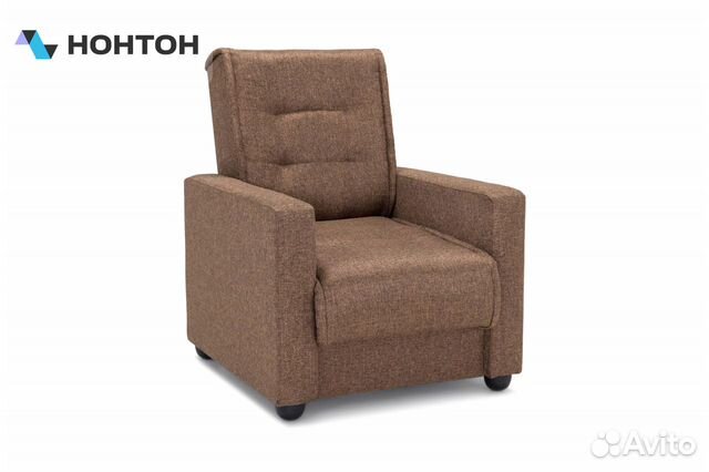 Кресло Лондон-2 рогожка коричневая