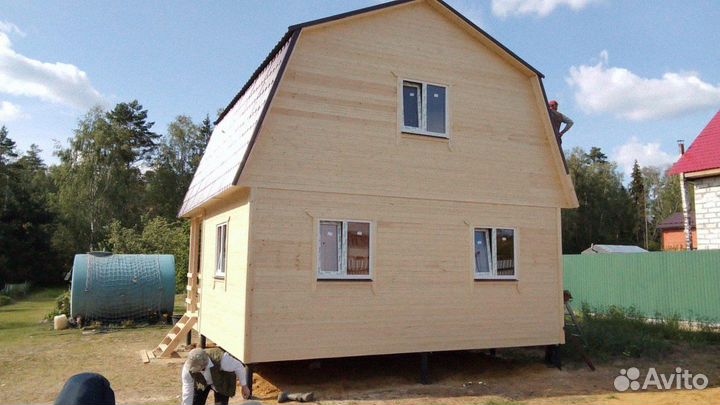 Дом щитовой 6х6