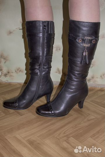 Сапоги натуральная кожа