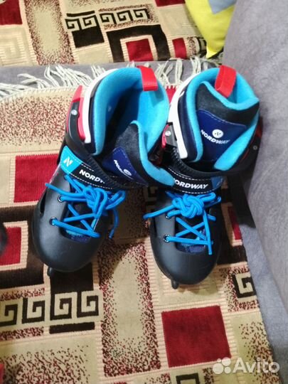 Коньки детские nordway раздвижные 30-33