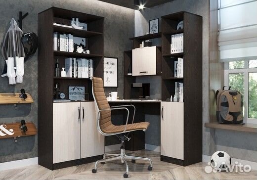 Стол угловой пкс-8 (стеллаж и пенал)