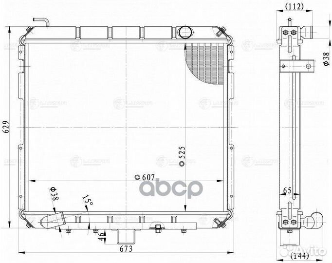 Радиатор системы охлаждения газ 33106 Валдай