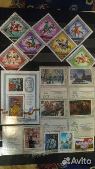 Марки СССР Зарубеж. Спорт Живопись и др.1960 - 76г