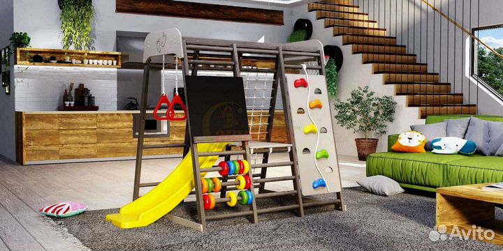 Игровой комплекс Савушка Непоседа 3 shiitake