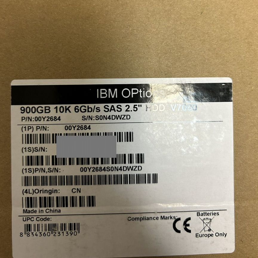 [00Y2684] Жесткий Диск Ibm 900gb 10k00l4568 V7000