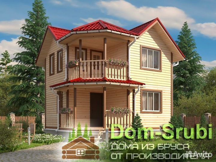 Карабаново-Хорошая надёжная Баня из бруса Б-22 6х6