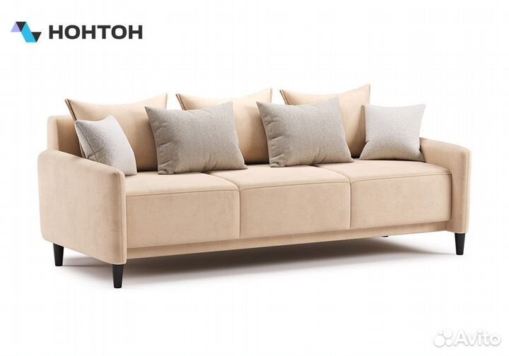 Диван тик-так Дакота кремовый / бежевый / белый