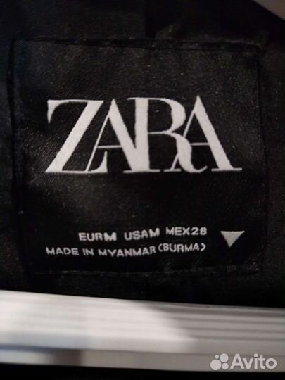 Кожаная куртка zara