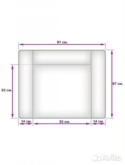 Матрасик на пеленальный столик