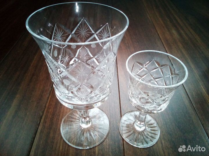 Фужеры, стаканы, салатники из хрусталя СССР