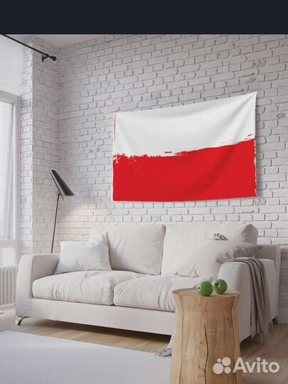 Панно флаг Польши 100 х 150 см. Фотопанно