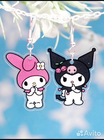 Новые Серьги для девочек Hello Kitty