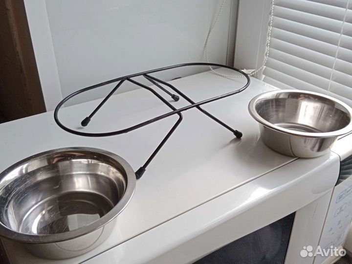Миски металлические для кошек и маленьких собак