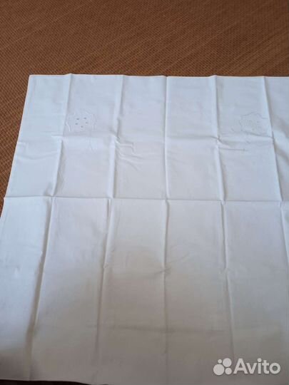 Новые наволочки белые,хлопок вышивка,ришелье