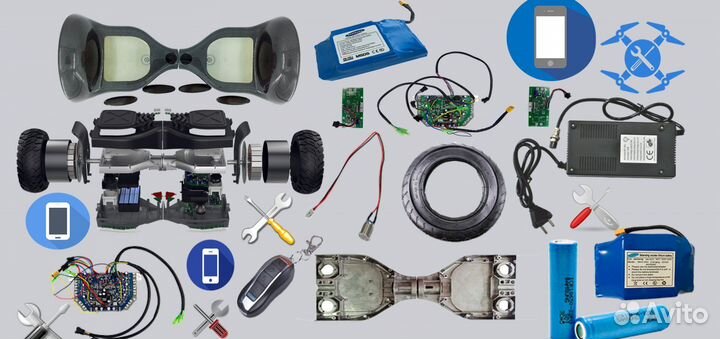 Ремонт акб электросамокатов, электровелосипедов