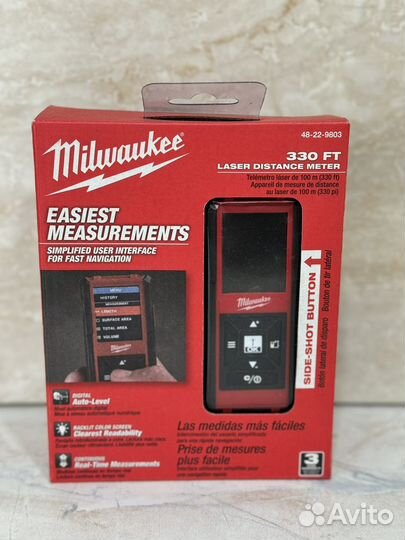 Лазерный дальномер Milwaukee 100м 48-22-9803