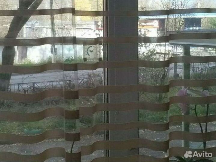 Тюль сетка полоска