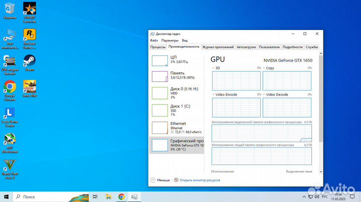 Видеокарта gtx 1650 4gb gddr6