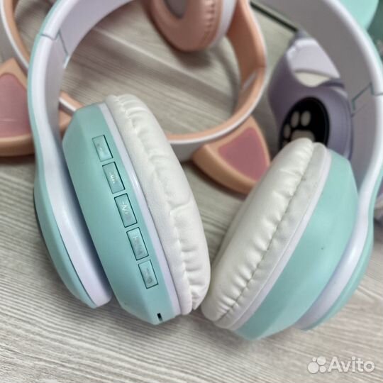 Наушники беспроводные с кошачьими ушками