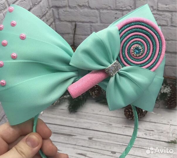 Ободок для волос с бантом / Ободок с бантиком