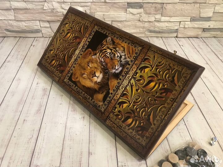 Нарды 2 в 1 (шашки)