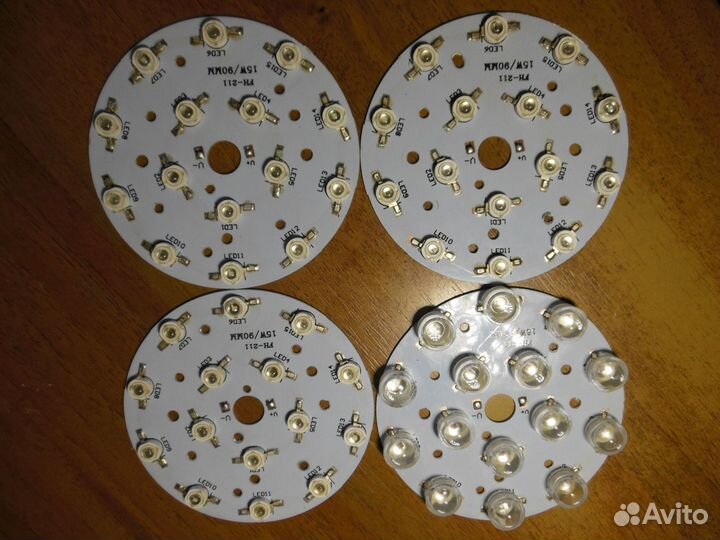 Модуль 15x3 Ватт Биколор 660+445nm (красный+синий)