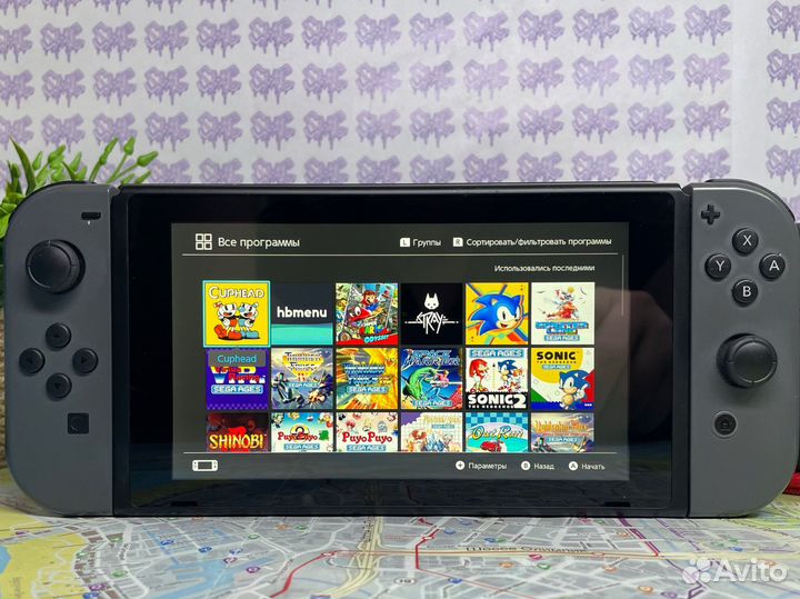 Прошитая Nintendo Switch Rev.2 300Gb 50 Игр