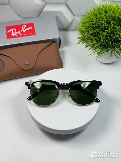 Очки ray ban clubmaster стекло