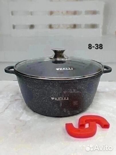 Кастрюли мраморные антипригарные