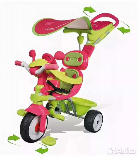 Трехколесный велосипед smoby