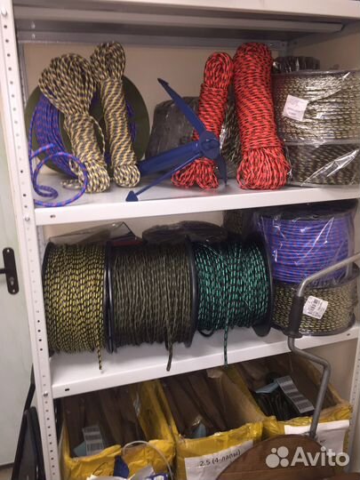 Шнур плетеный, веревка, якорная намотка