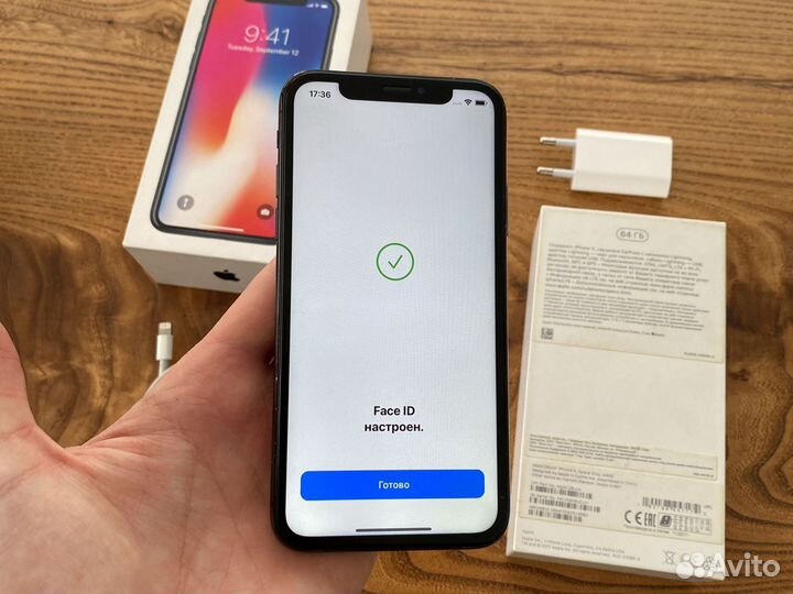 iPhone X 64gb black Ростест