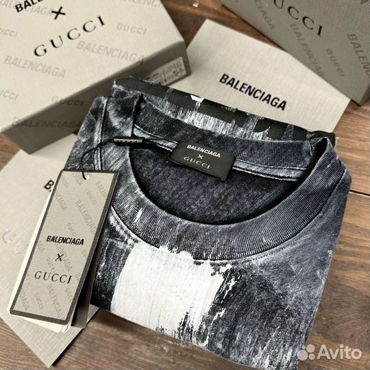 Футболка Gucci x Balenciaga (Premium)