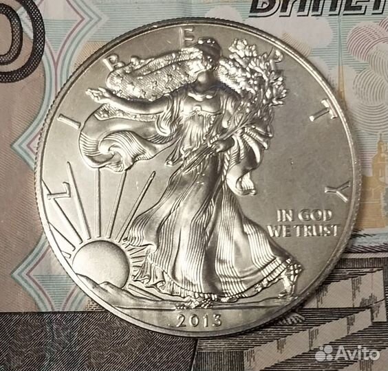 1 доллар США, Шагающая Свобода 2013г