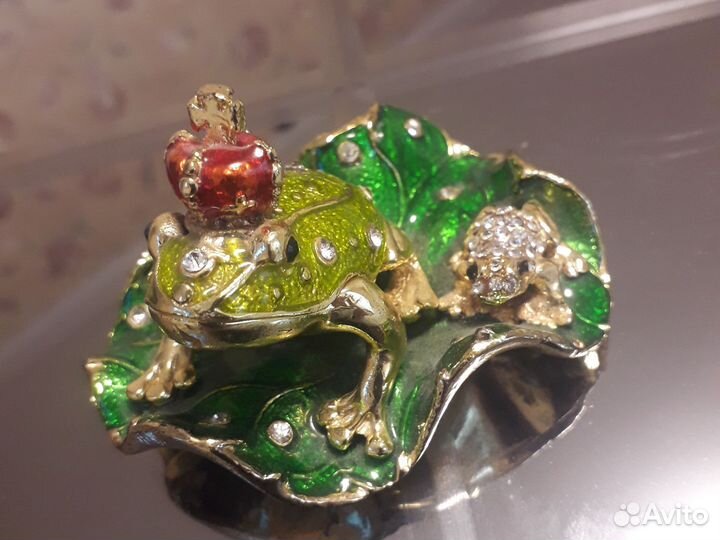 Статуэтка металл лягушки